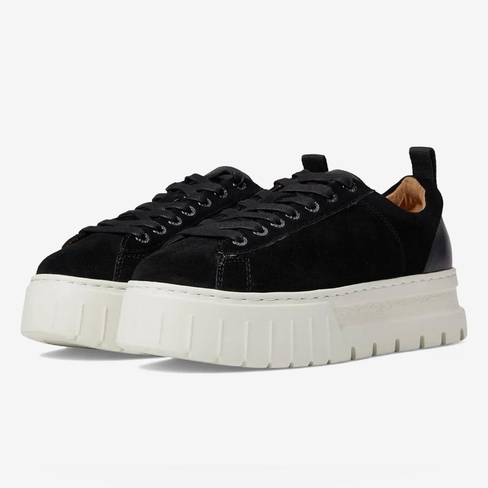 J/Slides Roger Lace Up Low Top Suede Leather Platform Sneakers - NWT